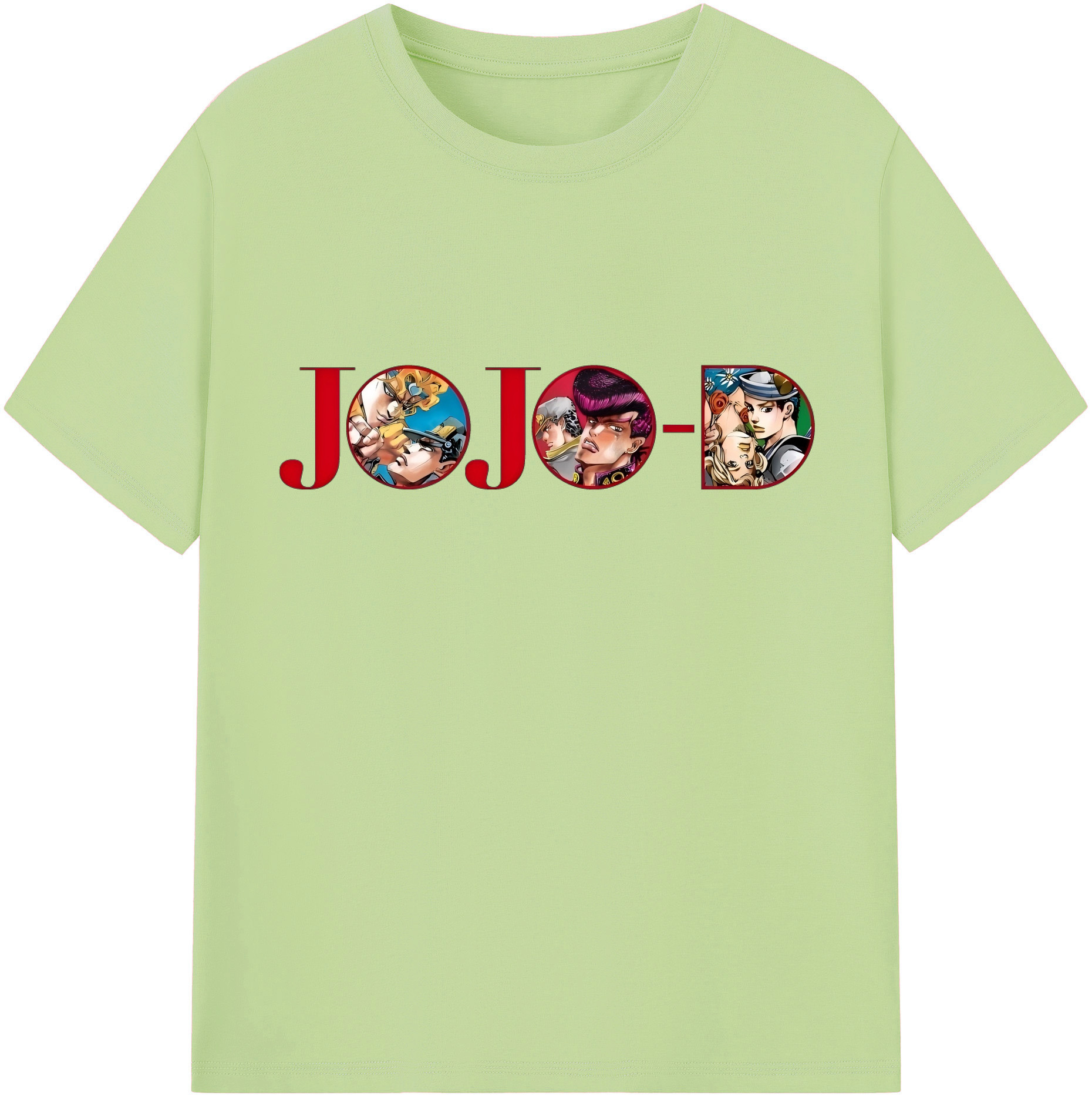 （画像用） ジョジョの奇妙な冒険 JoJo's Bizarre Adventure 綿100％半袖Tシャツ（フロントプリント）
